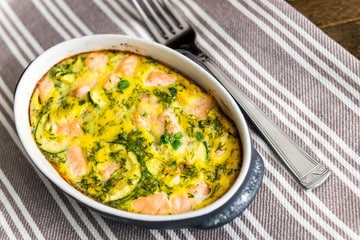 Clafoutis saumon aux légumes