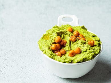 Houmous vert aux fèves