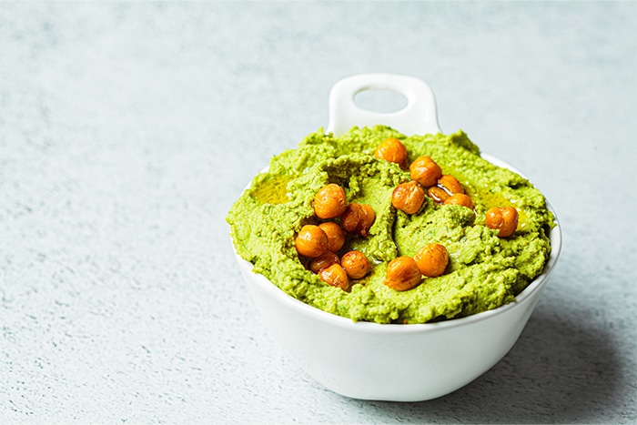 Houmous vert aux fèves